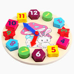 horloge pédaogique montessori bois