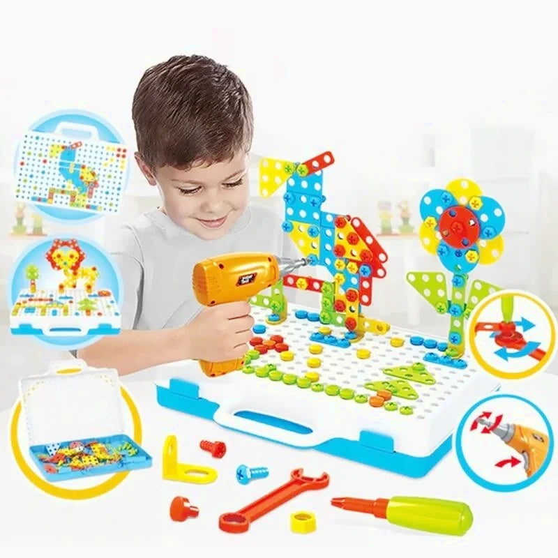 Jeu De Construction  Bricolage Montessori - Royaume Montessori - Jouets Educatifs Montessori