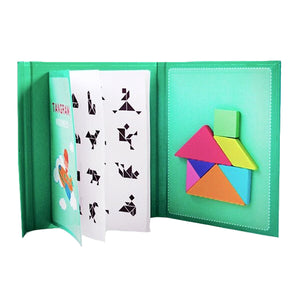 Tangram Magnétique Montessori En Bois - Royaume Montessori - Jeux Educatifs Montessori